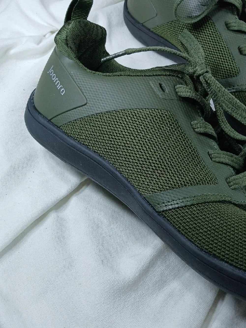 Joomra Men's Olive Green Lightweight Barefoot Mesh Sneakers